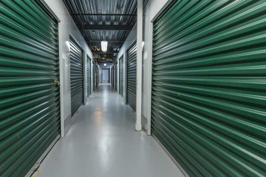 Storage facility corridor