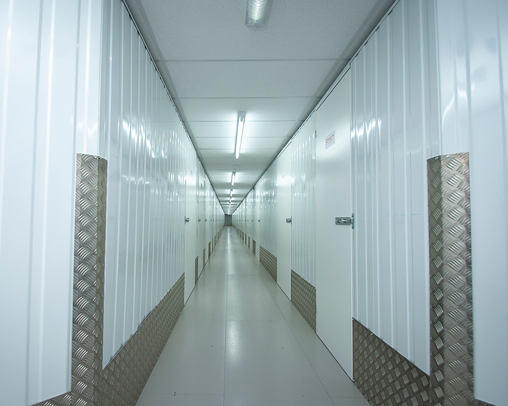 Self Storage inside corridor view