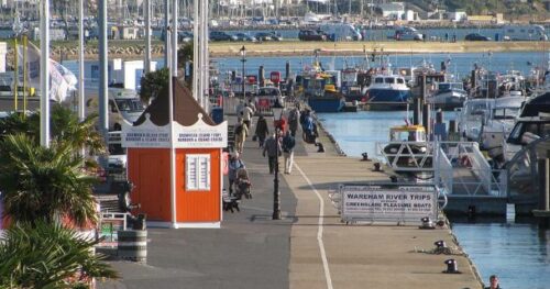 Poole harbour picture of boardwalk