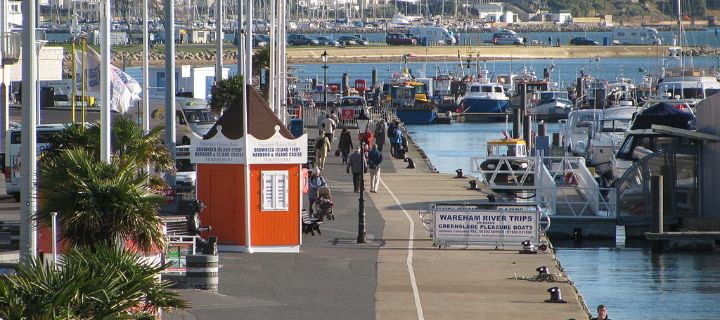 Poole harbour picture of boardwalk