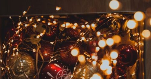 christmas lights in box